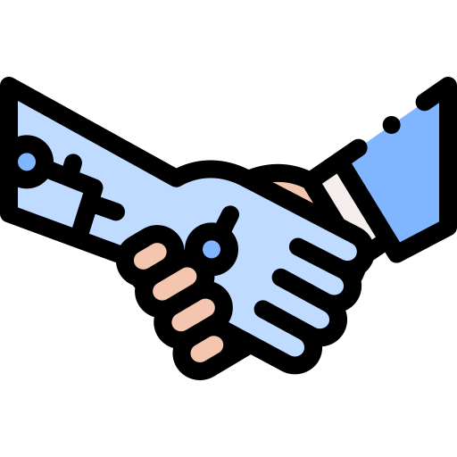 Partnership handshake Detailed Rounded Lineal color icon