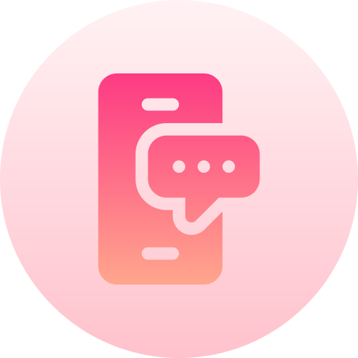 chat Basic Gradient Circular icono
