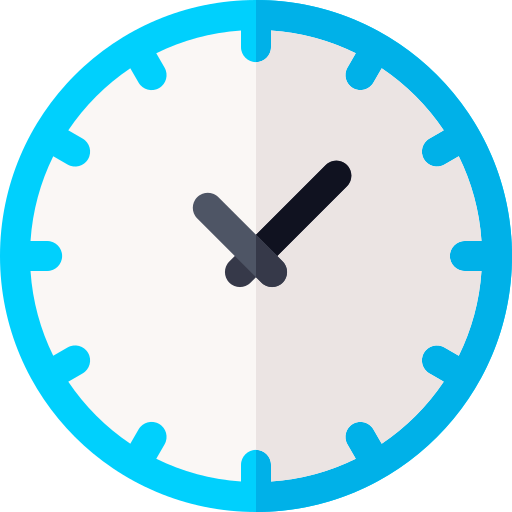 Wall clock Basic Rounded Flat icon