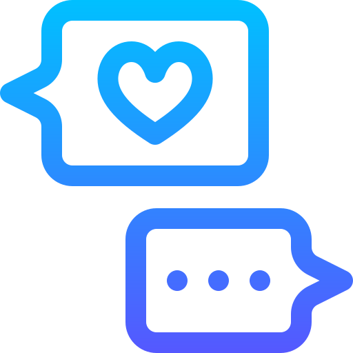 Love message Basic Gradient Lineal color icon