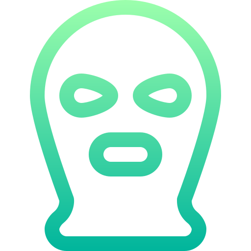 Balaclava Basic Gradient Lineal color icon