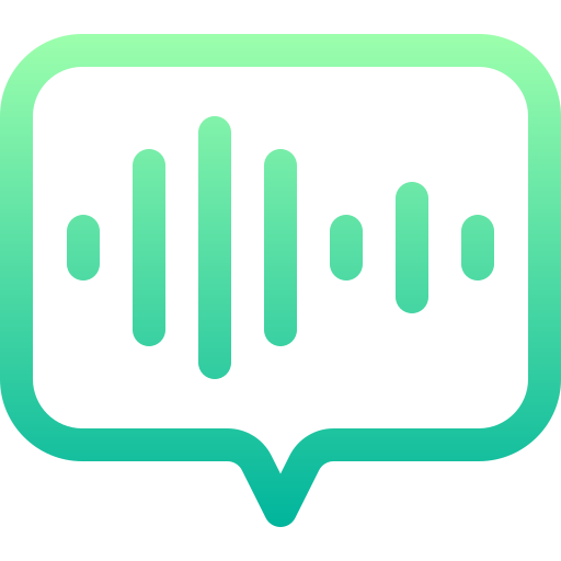 Voice recognition Basic Gradient Lineal color icon