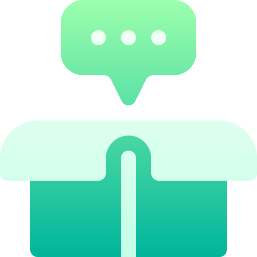 Chat box Basic Gradient Gradient icon