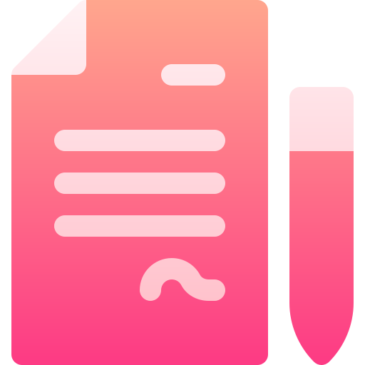 편지 Basic Gradient Gradient icon