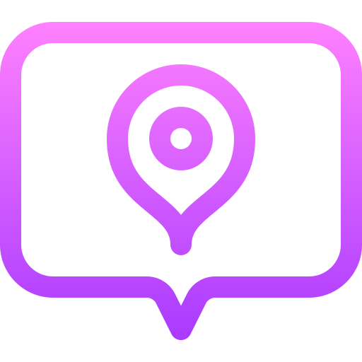 Location pin Basic Gradient Lineal color icon