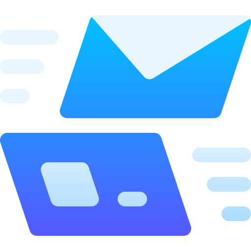 verzend mail Basic Gradient Gradient icoon