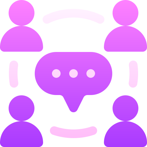 Multiple chat Basic Gradient Gradient icon