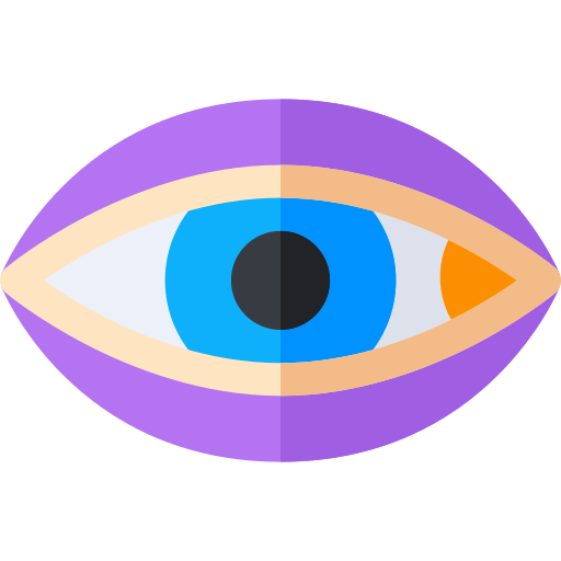 occhio nero Basic Rounded Flat icona