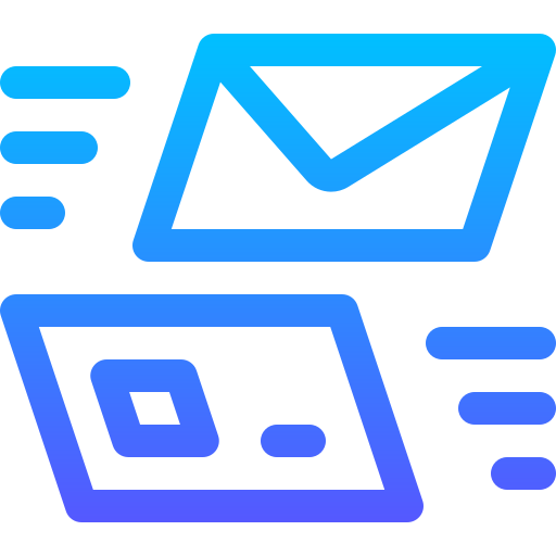 mail senden Basic Gradient Lineal color icon