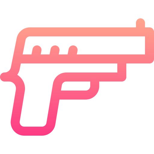 Gun Basic Gradient Lineal color icon