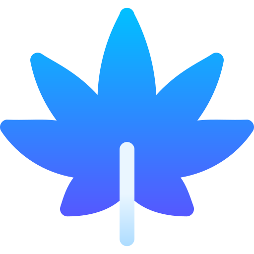 cannabis Basic Gradient Gradient icona