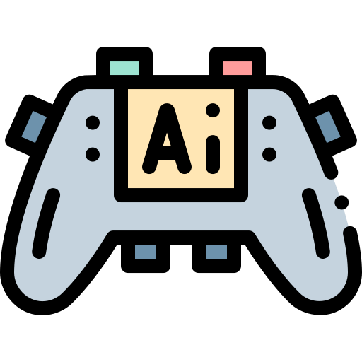 gamepad Detailed Rounded Lineal color icon