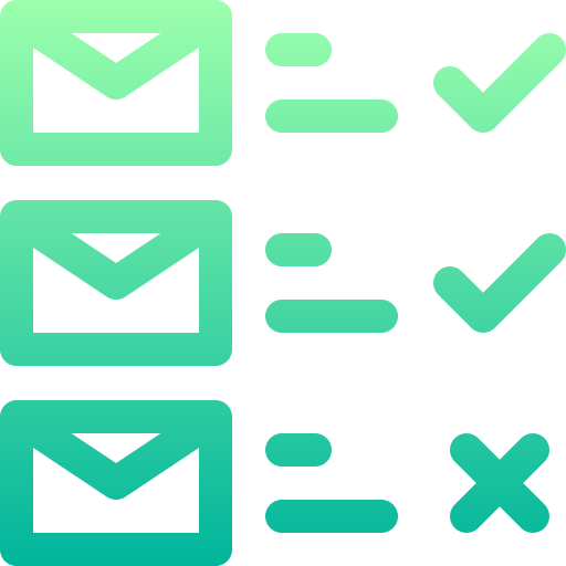 Message Basic Gradient Lineal color icon