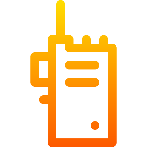 Walkie talkie Basic Gradient Lineal color icon