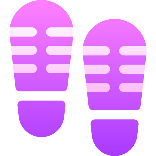 voetafdruk Basic Gradient Gradient icoon