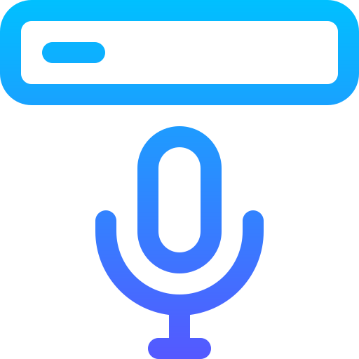 Voice search Basic Gradient Lineal color icon