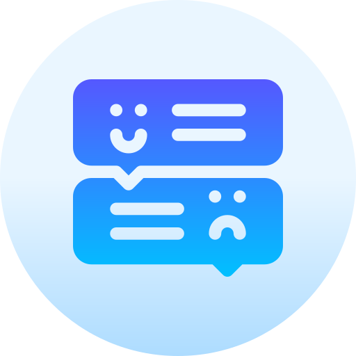 Message Basic Gradient Circular icon