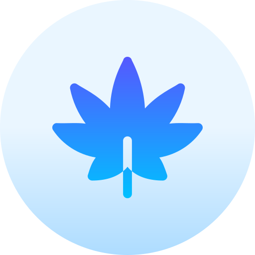 Cannabis Basic Gradient Circular icon
