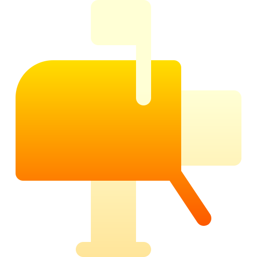メールボックス Basic Gradient Gradient icon