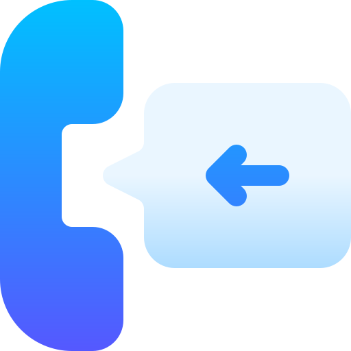 Incoming call Basic Gradient Gradient icon