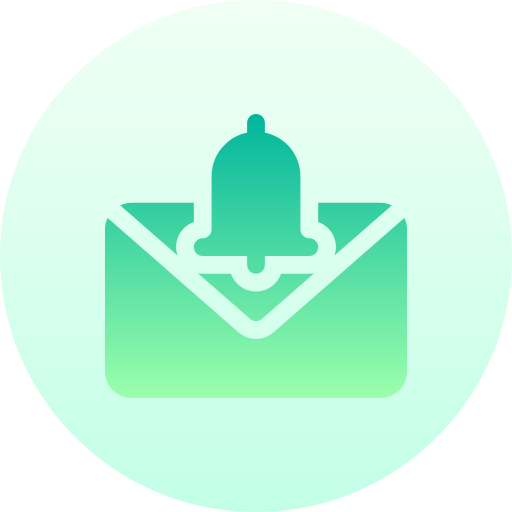 Message Basic Gradient Circular icon