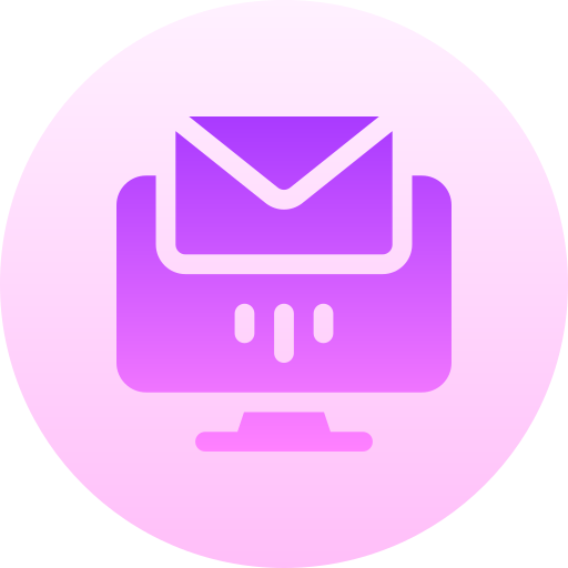 email Basic Gradient Circular icon