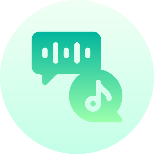 messaggio vocale Basic Gradient Circular icona