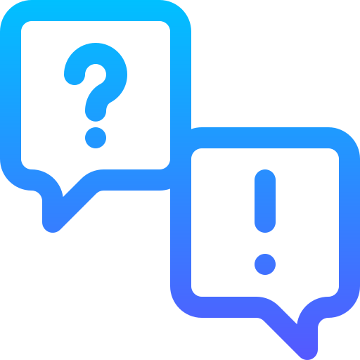 Question Basic Gradient Lineal color icon