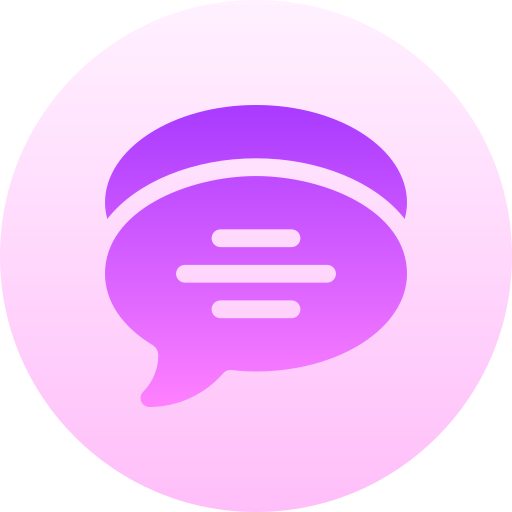 메세지 Basic Gradient Circular icon