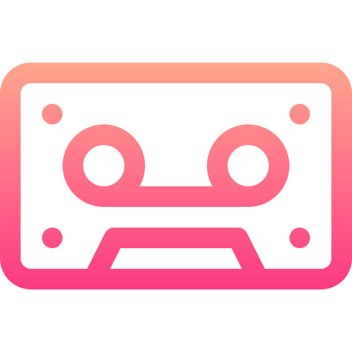 Tape recorder Basic Gradient Lineal color icon