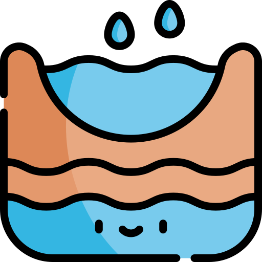 Воды Kawaii Lineal color иконка