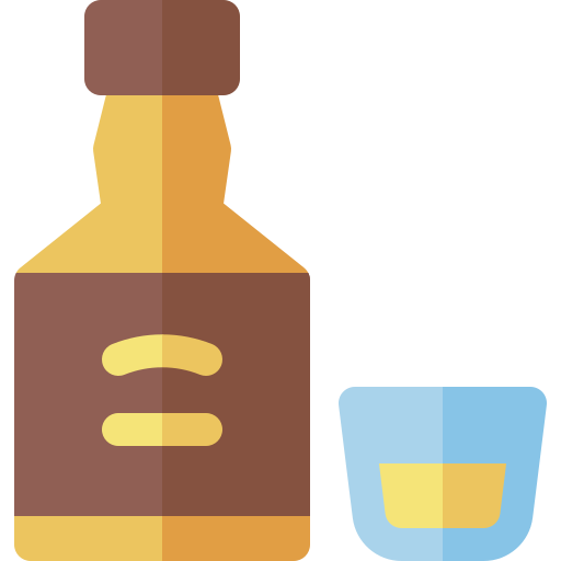 Whiskey Basic Rounded Flat icon