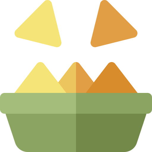 Nachos Basic Rounded Flat icon