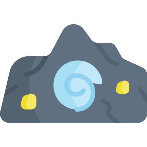 화석 Kawaii Flat icon