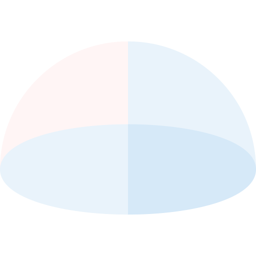 Semi sphere Basic Straight Flat icon