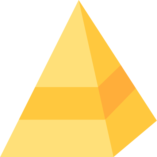 Pyramid Basic Straight Flat icon