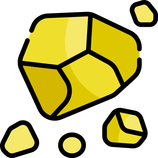 złoto Kawaii Lineal color ikona