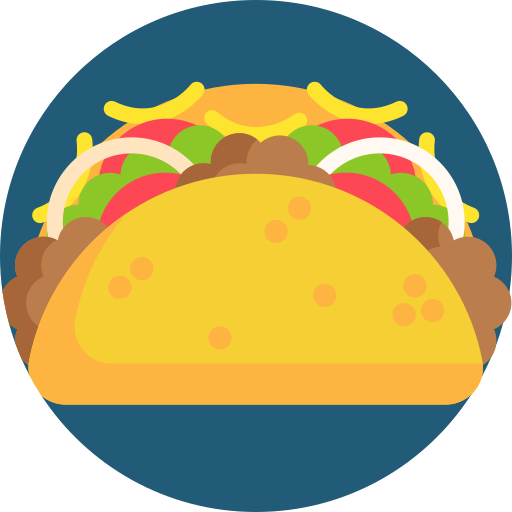 tacos Detailed Flat Circular Flat icona