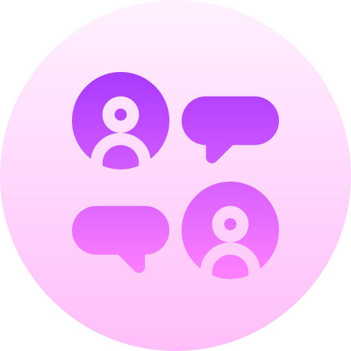 feedback Basic Gradient Circular icona