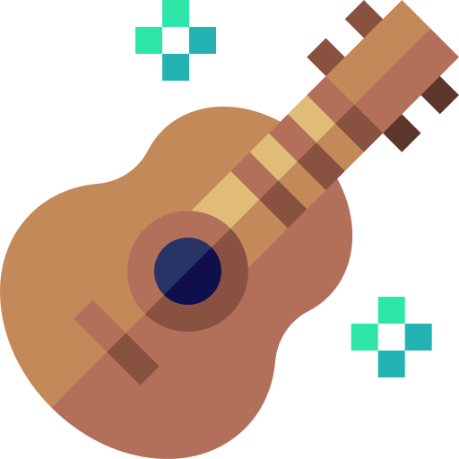 gitarre Basic Straight Flat icon