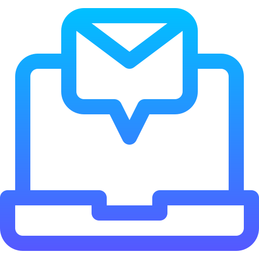correo Basic Gradient Lineal color icono