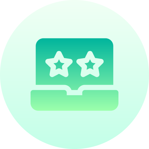 Rating Basic Gradient Circular icon