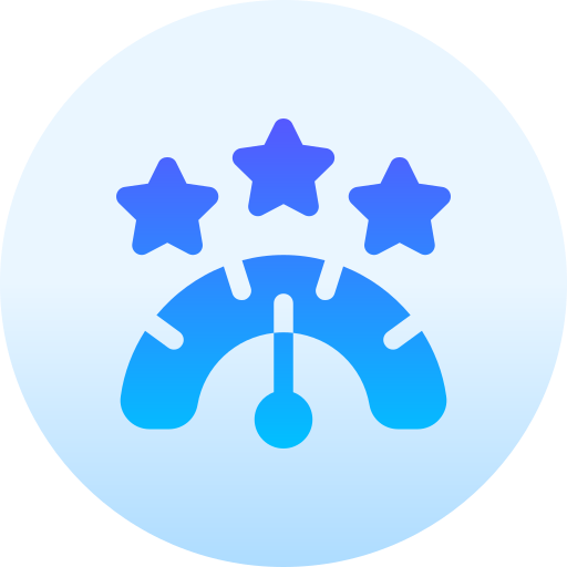 Rating Basic Gradient Circular icon