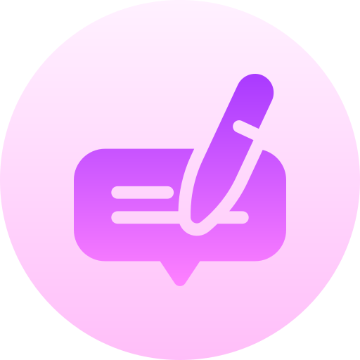 Comment Basic Gradient Circular icon