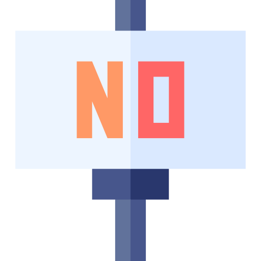 nee Basic Straight Flat icoon
