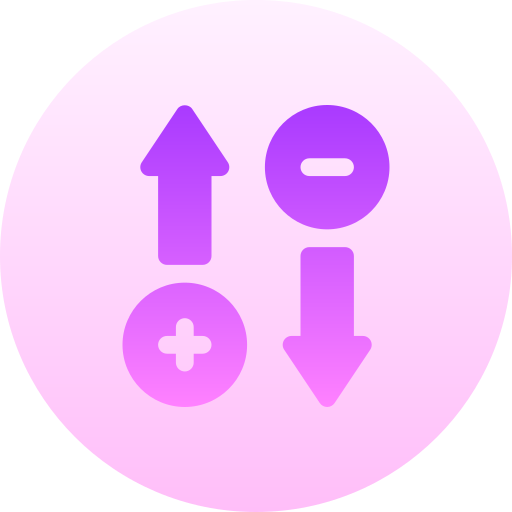 Rate Basic Gradient Circular icon