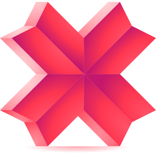 flor de cerezo 3D Toy Gradient icono