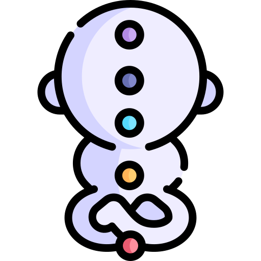medytacja Kawaii Lineal color ikona