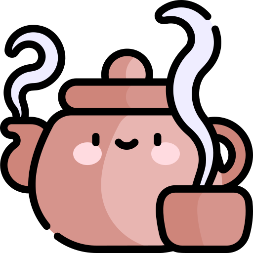 Заварочный чайник Kawaii Lineal color иконка