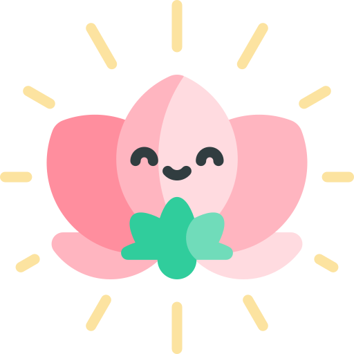 Lotus Kawaii Flat icon
